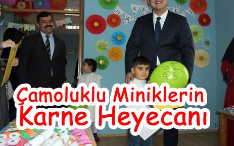 Çamoluk'ta karne heyecanı