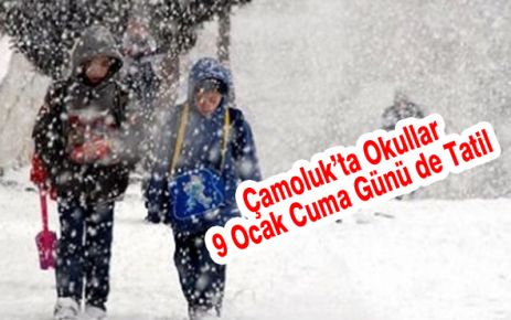 Çamoluk'ta okullar cuma günü  de tatil