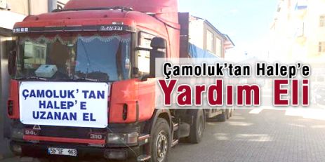 Çamoluk'tan Halep'e yardım