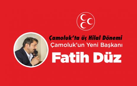 Çamoluk'un Yeni Başkanı Fatih Düz