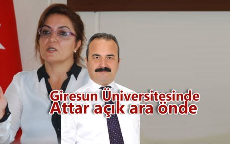 Giresun Üniversitesinde Attar açık ara önde