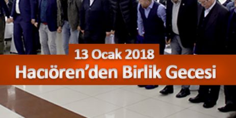 Hacıören'den Birlik Gecesi