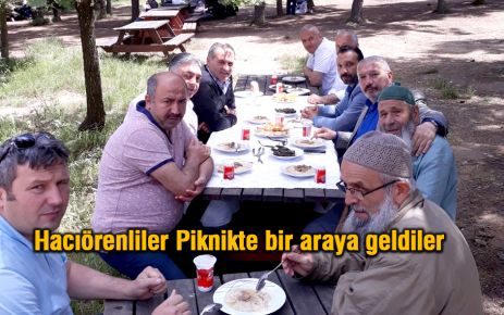 Hacıörenliler Ümraniye'de piknikte buluştular.