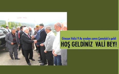 Hoş Geldiniz Vali bey!