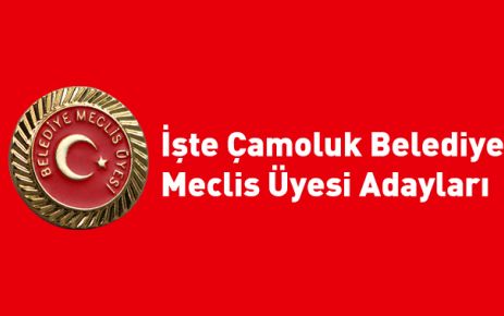 İşte Çamoluk Belediye Meclis Üyesi Adayları