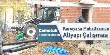 Karşıyaka Mahallesinde Altyapı Çalışması