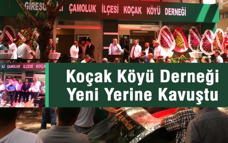 Koçak Derneği Yeni yerinde