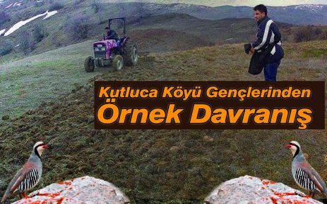  Kutluca Köyü Gençlerinden Örnek Davranış.