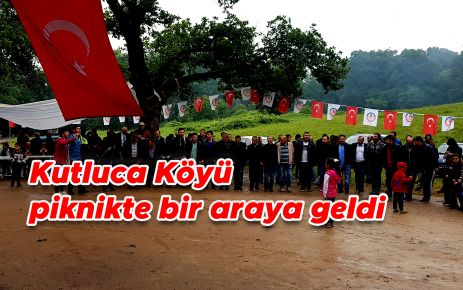 Kutluca Köyü Pikniği yağmur altında yapıldı.