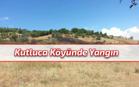 Kutluca Köyünde Yangın