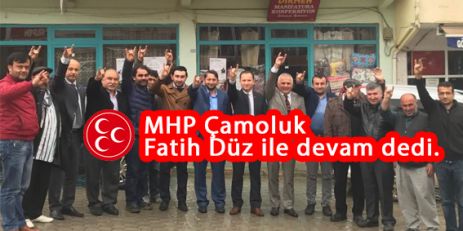 MHP Çamoluk Fatih Düz ile devam dedi.