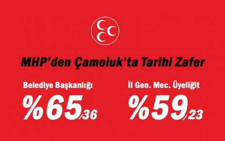 MHP Çamoluk'ta tarih yazdı!