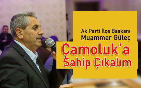 Muammer Güleç: Çamoluk'a Sahip Çıkalım