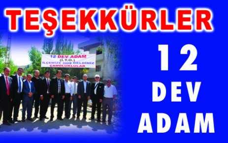 Teşekkürler 12 DEV Adam