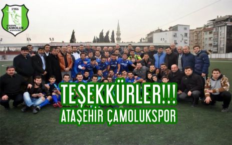 Teşekkürler! Ataşehir Çamolukspor