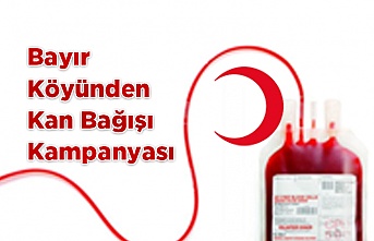 Bayır Köyünden kan Bağışı Kampanyası