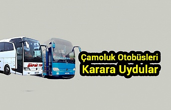 Çamoluk Otobüsçüleri Karara Uydu