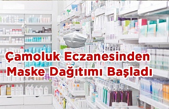 Çamoluk Eczanesinde Maske dağıtımı Başladı