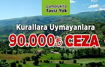 Çamoluk'ta Taviz Yok 90,000TL Ceza