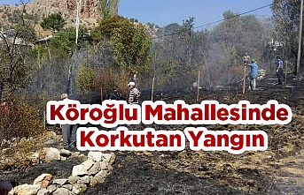 Köroğlu Mahallesinde Korkutan  Yangın