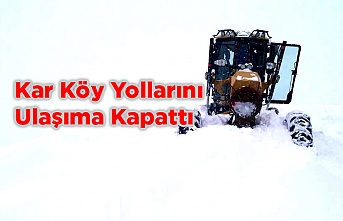 Kar Tüm Yolları Kapattı