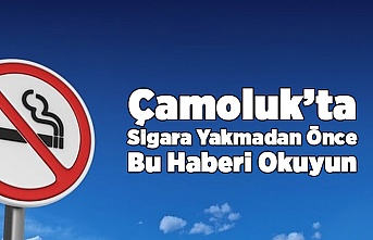 Çamoluk'ta Sigar Yasaklandı