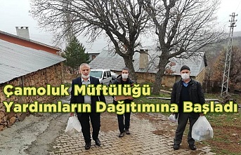 Çamoluk Müftülüğü Yardımların Dağıtımına Başladı