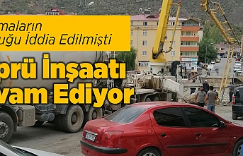 Köprü İnşaatı Devam Ediyor.