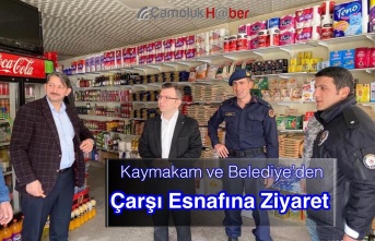 Kaymakam ve Belediye Başkanından Esnaf Ziyareti