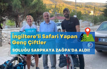 Bisiklet Safarisi Yapan İngiliz Çiftler Soluğu Zağpa'da Aldı!