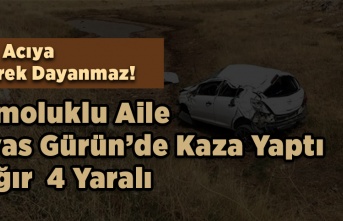 Çamoluklu Aile Sivas Güründe Kaza Yaptı Biri Ağır  4 Yaralı