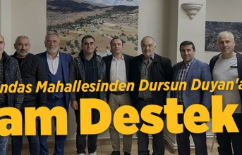 Dulundas Mahallesinden Dursun Duyan'a Tam Destek.