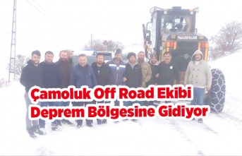 Çamoluk Off Road'da Deprem Bölgesi İçin Yolda