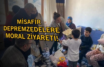 Kaymakam Berber'den Misafir Depremzedelere Moral Ziyareti!