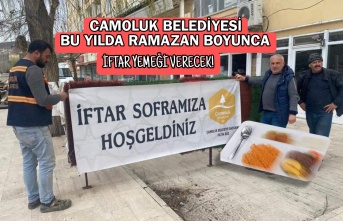 Çamoluk Belediyesinden Bu Yıl da Her Gün İftar!