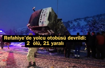 Refahiye'de Yolcu Otobüsü Devrildi. 2 Ölü 21 Yaralı!