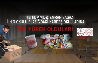 15 Temmuz Emrah Sağaz İ.H.O Elazığ'daki Kardeş Okullarına Tek Yürek Oldular!