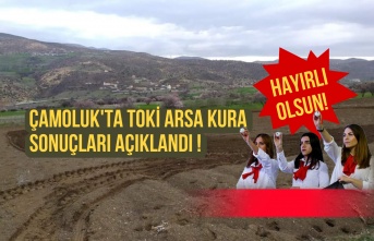 TOKİ Arsa Kura Çekimi Yapıldı. İşte Başvuruda Hak Kazanan Çamoluk'lu Vatandaşlar!