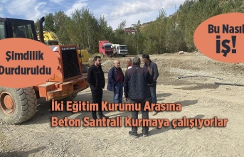 Bu Nasıl iş?  İki Okul Arasına Beton Santrali Kurmak