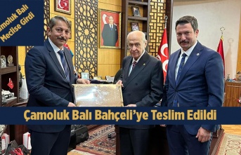 Çamoluk Balı Bahçeli'ye Ulaştı