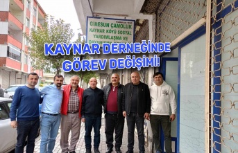 Kaynar Köyü Derneğinde Görev Değişikliği