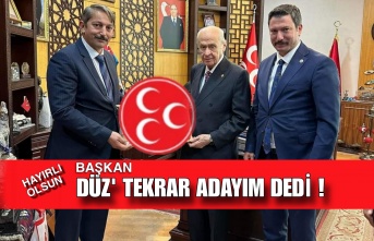 Başkan "Düz" Tekrar Adayım Dedi!