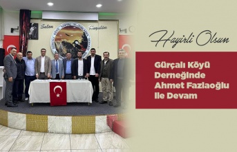 Gürçalı'da Yönetim Güven Tazeledi.