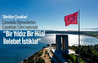 Çamoluklu Öğrencilerden Çanakkale İçin Çok Güzel  Çalışma