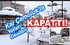 Kar Çamoluk'ta Yolları Kapattı,Okullar Tatil