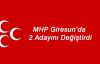 MHP Giresun'da iki adayını değiştirdi