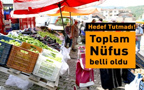 Toplam Nüfus belli oldu