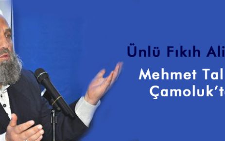 Ünlü Fıkıh Alimi  Mehmet Talu Çamoluk'a geliyor