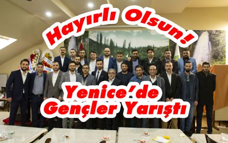 Yenice'de gençler yarıştı.