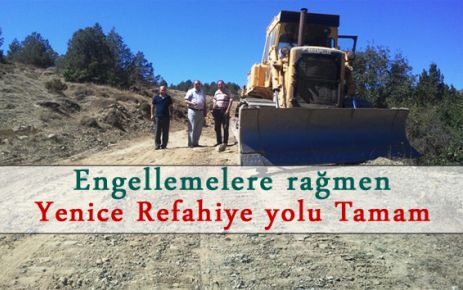  Yenice,Refahiye yolu tamam